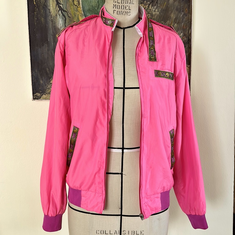 Matthew Williamson neon 80s windbreaker